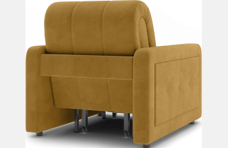 Кресло-кровать Борго 80, модель 107, Ultra Mustard (соломенный) / венге