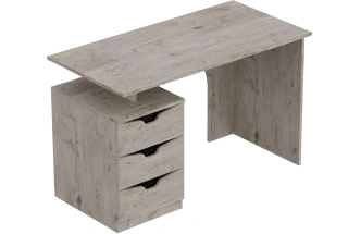 Стол письменный Соренто, с ящиками, дуб бонифаций