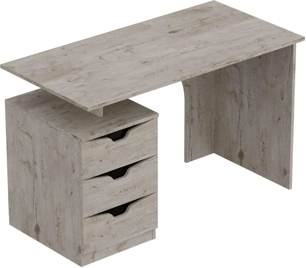 Стол письменный Соренто, с ящиками, дуб бонифаций