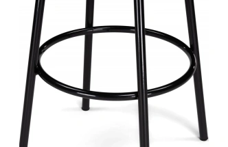 Барный табурет Сансанви, велюр серый тедди 941 / черный глянец