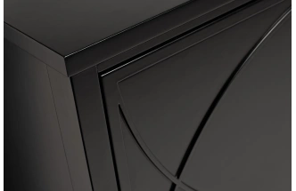 Комод 151SV-00001, с четырьмя ящиками, черный