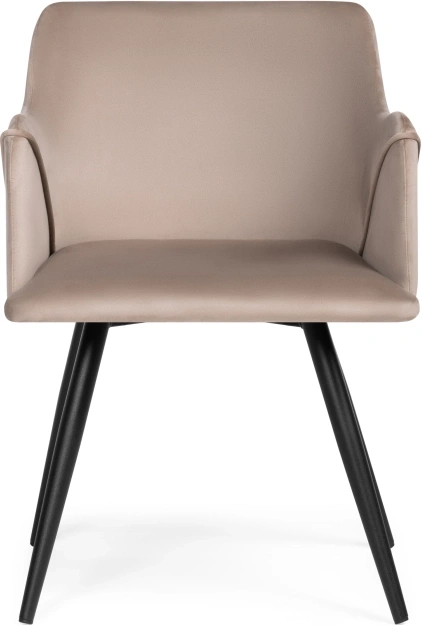 Стул-кресло Эджелл, мягкий, латте / черный