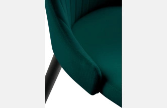 Стул Kora, на металлокаркасе, green / black