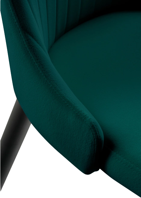 Стул Kora, на металлокаркасе, green / black