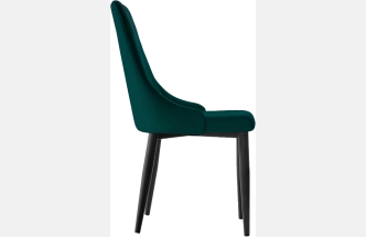 Стул Kora, на металлокаркасе, green / black