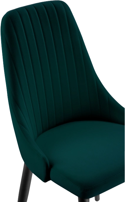 Стул Kora, на металлокаркасе, green / black