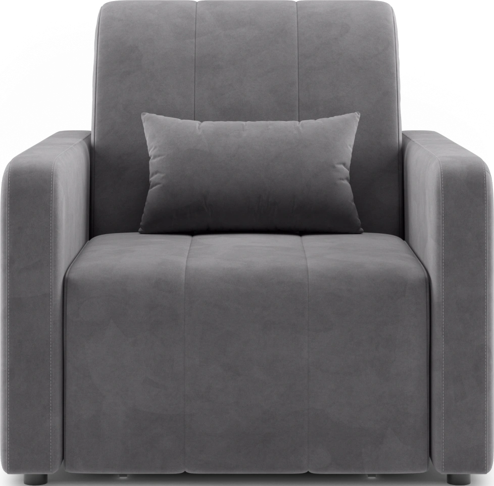 ​Кресло-кровать Борго 80, модель 107, Ultra Grey​​ (серый​) / венге