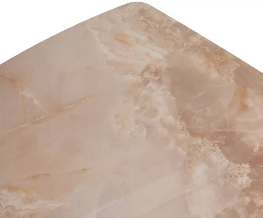 Кухонный стол раздвижной Alatri 120, Gloss Amber Jade Solid Ceramic, Black