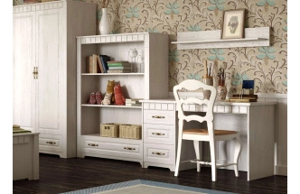 Гарнитур для детской Прованс, композиция 1, бодега белая / патина премиум