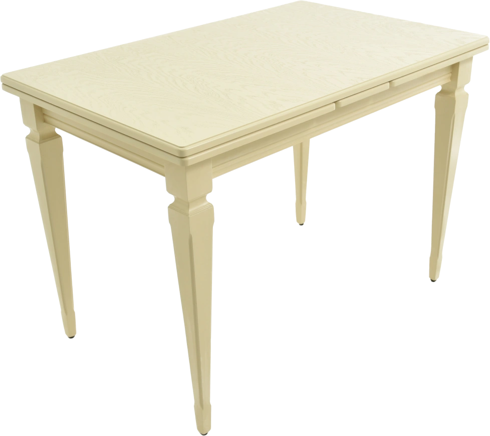 Кухонный стол Греция 110, слоновая кость, каркас слоновая кость