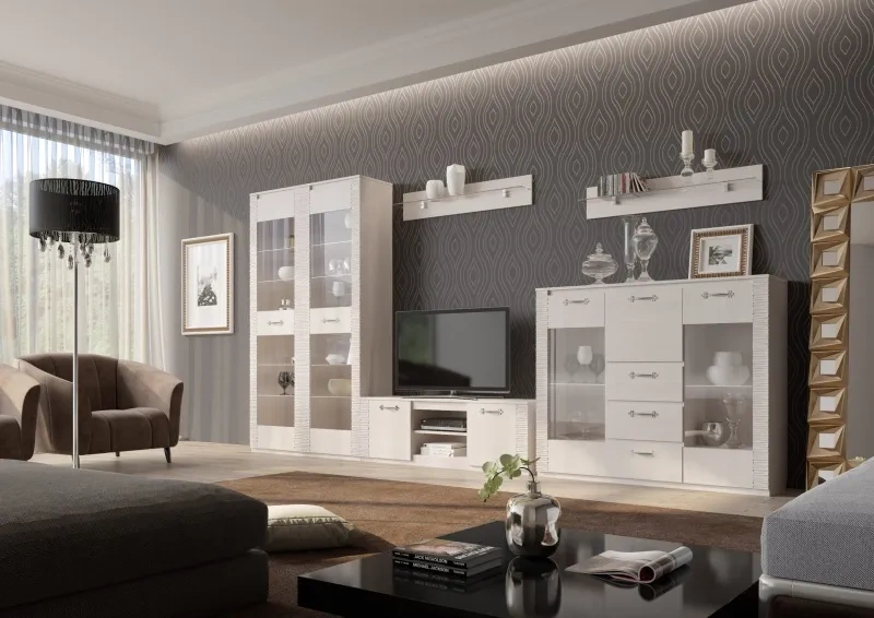 Модульная гостиная Элана 2, бодега белая