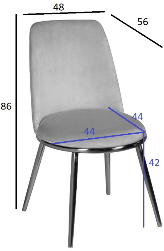 Стул 76AR-24GOLD, мягкий, велюр, бежевый / золото 