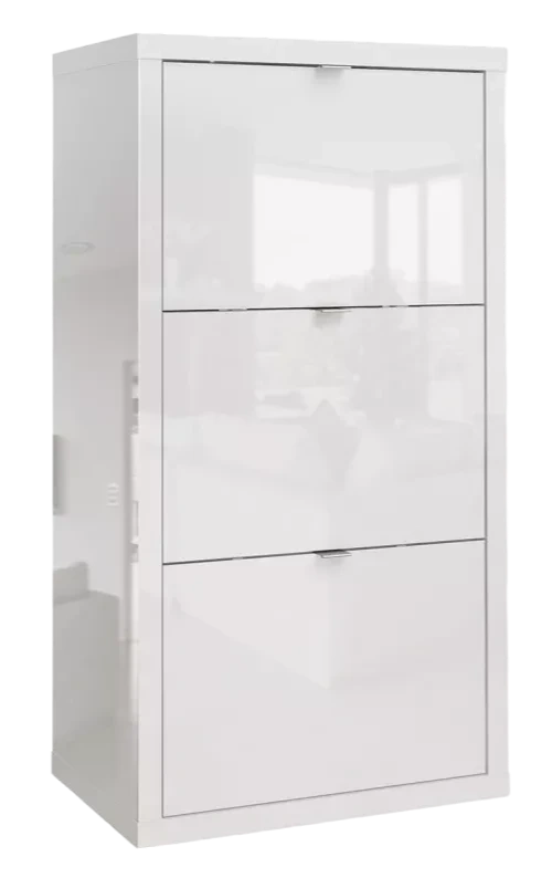 Тумба для обуви Норден трехсекционная, Белый