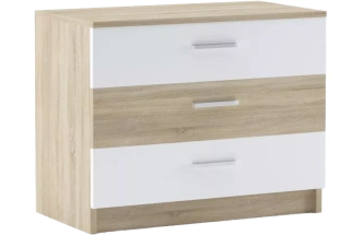 Комод в спальню Виктория, Дуб сонома / Белый