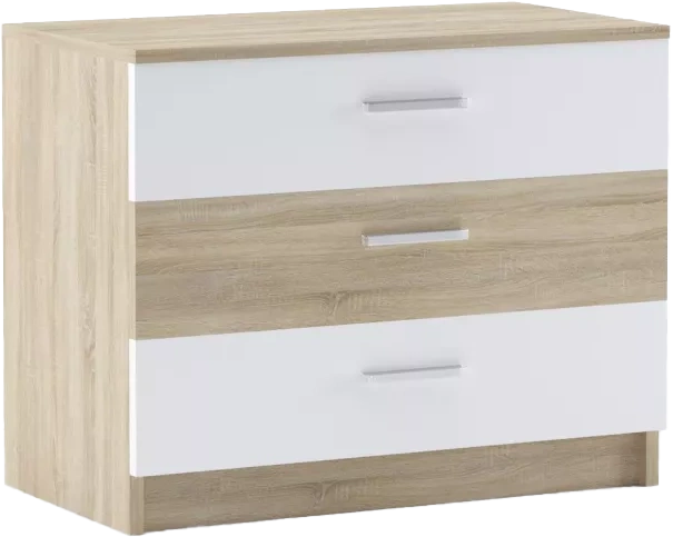 Комод в спальню Виктория, Дуб сонома / Белый