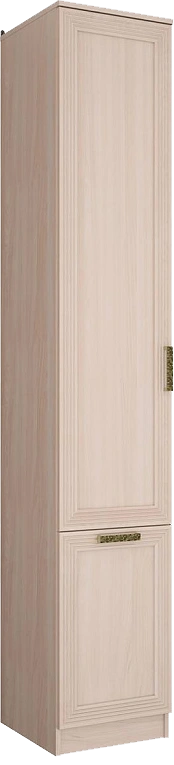 Шкаф одностворчатый Орион, распашной с полками, Ясень шимо светлый/Лён