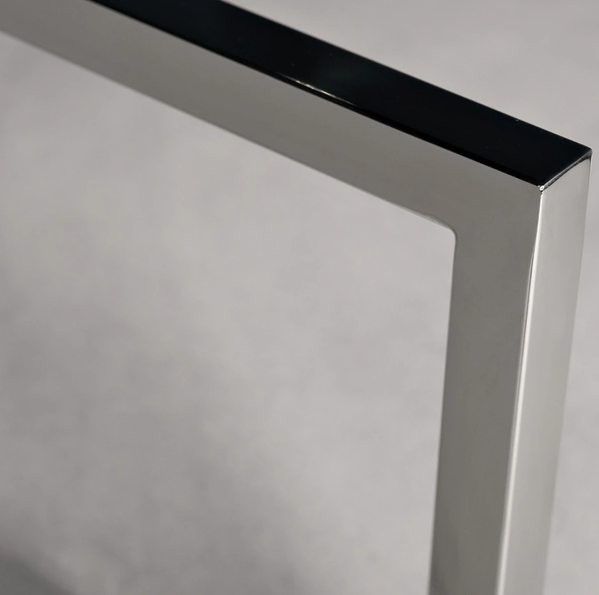 Барный стул 76AR-60337, велюр, серый / хром 