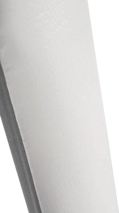 Стул кухонный Lamniel, косое кольцо, белый полимер / светлый мусс