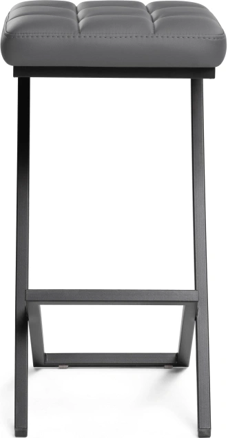 Полубарный табурет Амаури, темно-серый / черный матовый