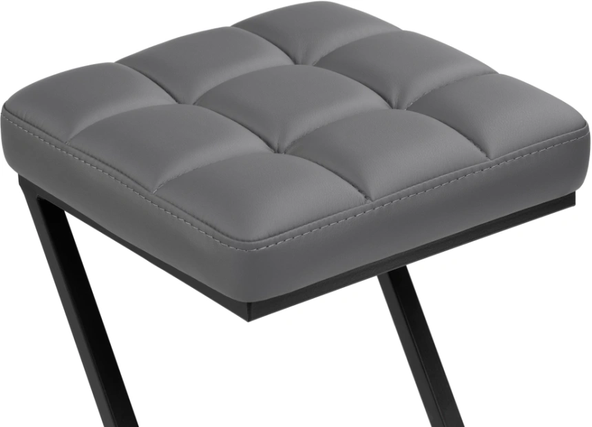 Полубарный табурет Амаури, темно-серый / черный матовый