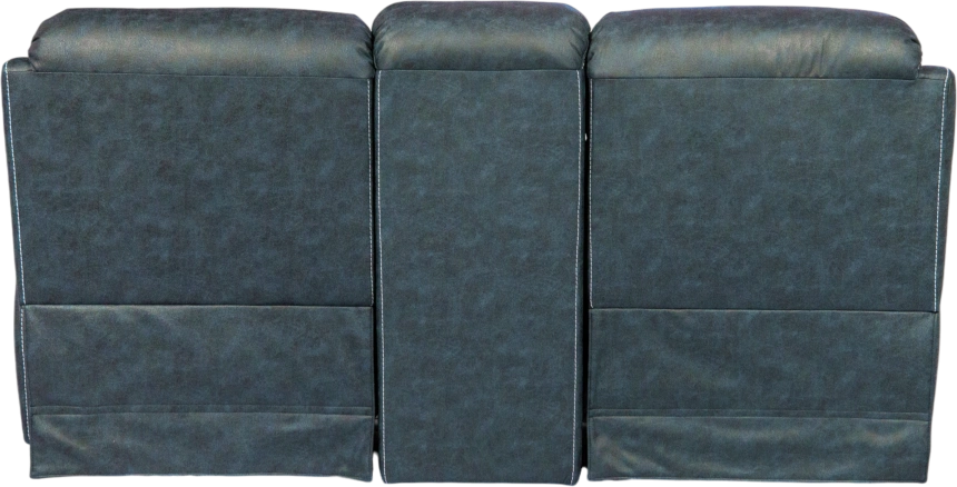 Диван прямой Азалия, электрореклайнер, двухместный, Стайл 22 / Эбен / Контрастная отстрочка