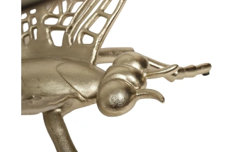 Журнальный стол Стрекоза, 84x84x44, стекло, прозрачный / золото