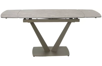 Кухонный стол раздвижной Alatri 120, Matt Latte Stone Solid ceramic, taupe
