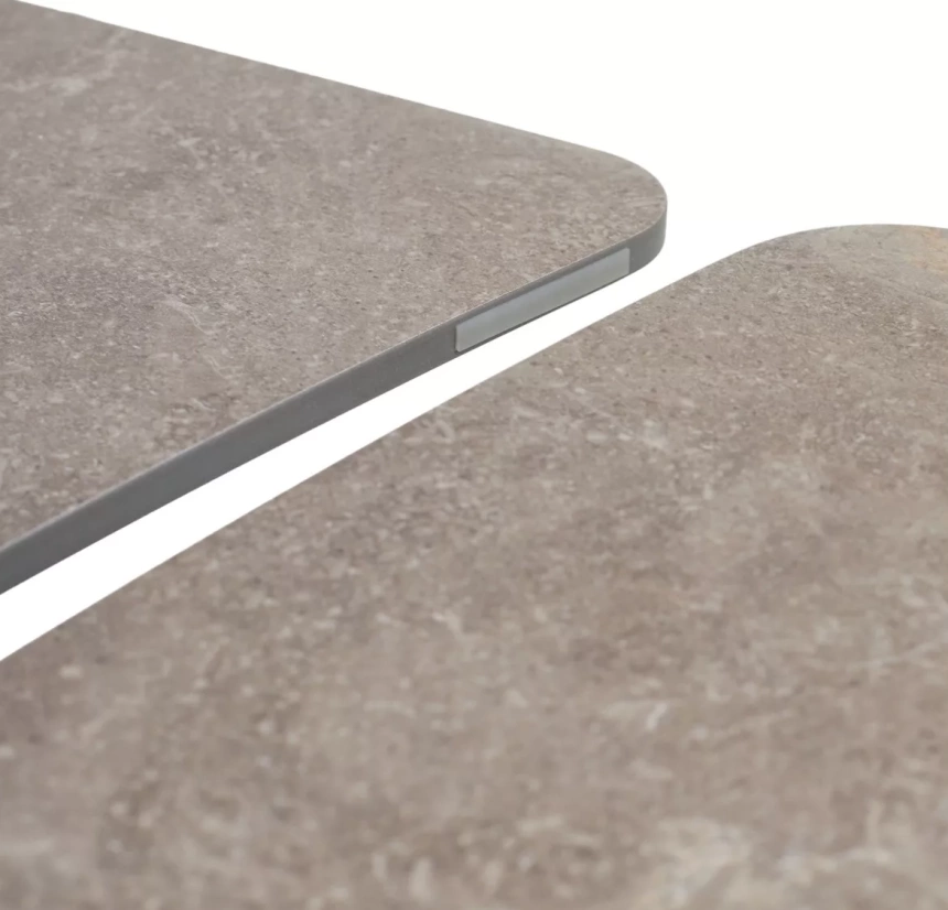 Кухонный стол раздвижной Alatri 120, Matt Latte Stone Solid ceramic, taupe