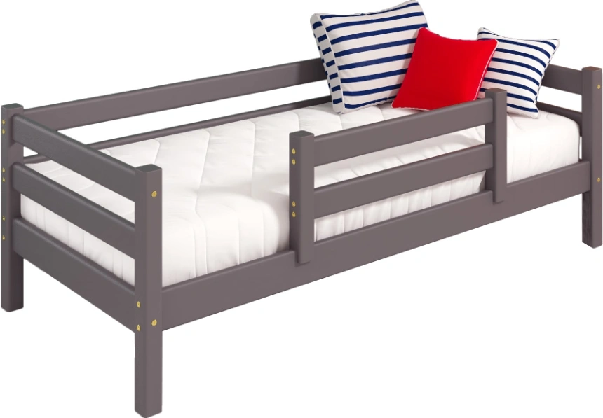 Кровать детская Соня-4, с защитой по центру, лаванда