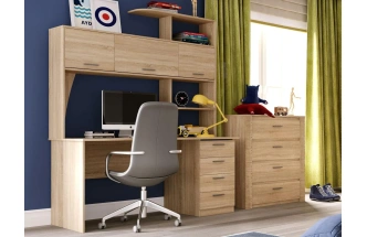Гарнитур для молодёжной комнаты Элана, композиция 2, дуб сонома