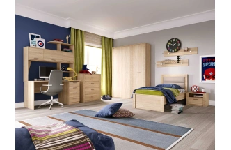 Гарнитур для молодёжной комнаты Элана, композиция 2, дуб сонома