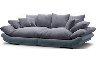 Диван прямой Авиньон, модель 001, Vertical 968 / Balance 996 (серый)