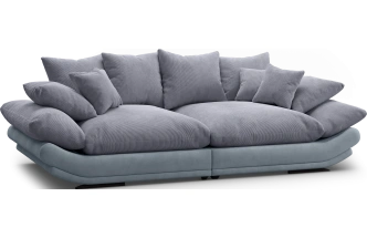 Диван прямой Авиньон, модель 001, Vertical 968 / Balance 996 (серый)