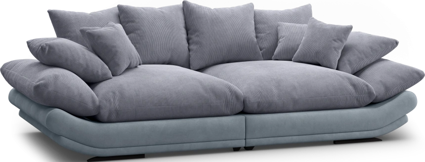 Диван прямой Авиньон, модель 001, Vertical 968 / Balance 996 (серый)