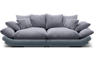 Диван прямой Авиньон, модель 001, Vertical 968 / Balance 996 (серый)