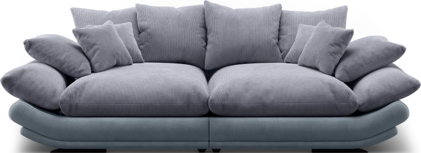 Диван прямой Авиньон, модель 001, Vertical 968 / Balance 996 (серый)