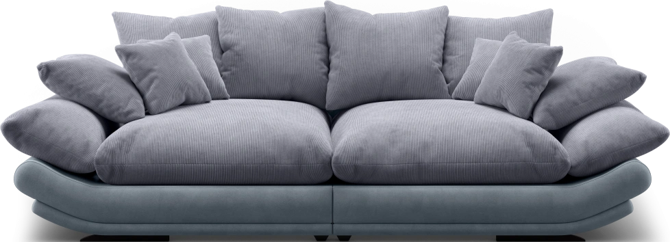 Диван прямой Авиньон, модель 001, Vertical 968 / Balance 996 (серый)