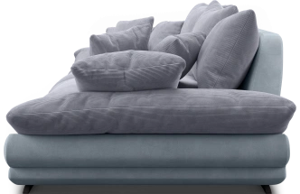 Диван прямой Авиньон, модель 001, Vertical 968 / Balance 996 (серый)