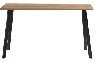 Кухонный стол Тринити Лофт, 140x80, ЛДСП, дуб вотан, каркас черный матовый