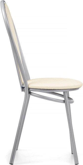 Стул кухонный Lamniel, косое кольцо, ваниль в крапинку / светлый мусс