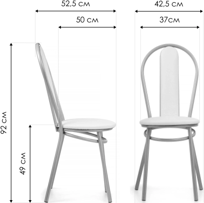 Стул кухонный Lamniel, косое кольцо, ваниль в крапинку / светлый мусс