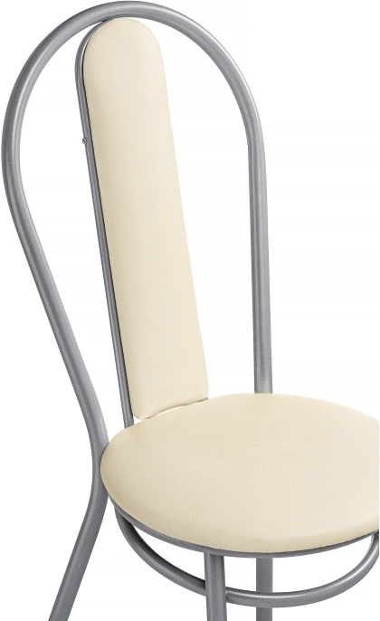 Стул кухонный Lamniel, косое кольцо, ваниль в крапинку / светлый мусс
