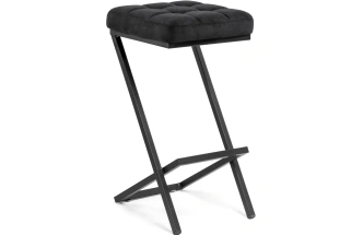 Полубарный табурет Амаури, катания блэк / черный матовый