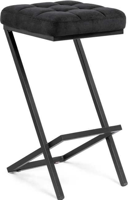 Полубарный табурет Амаури, катания блэк / черный матовый