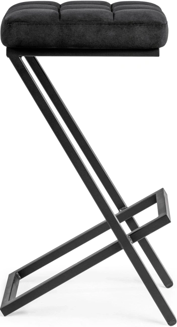 Полубарный табурет Амаури, катания блэк / черный матовый