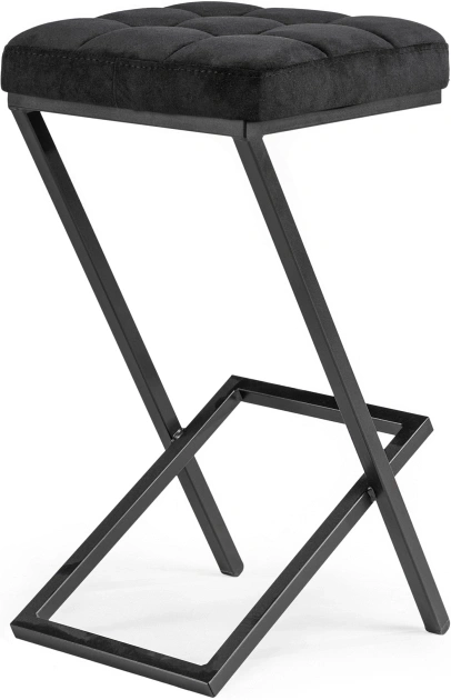 Полубарный табурет Амаури, катания блэк / черный матовый