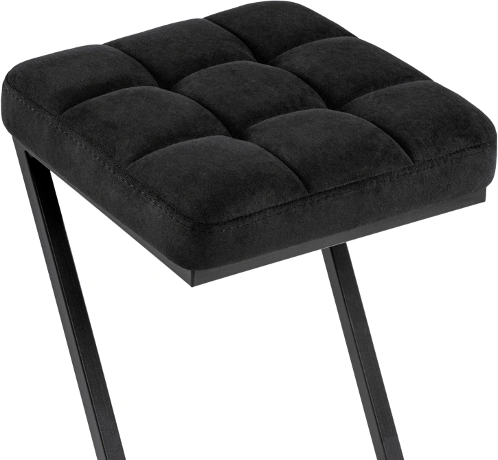 Полубарный табурет Амаури, катания блэк / черный матовый