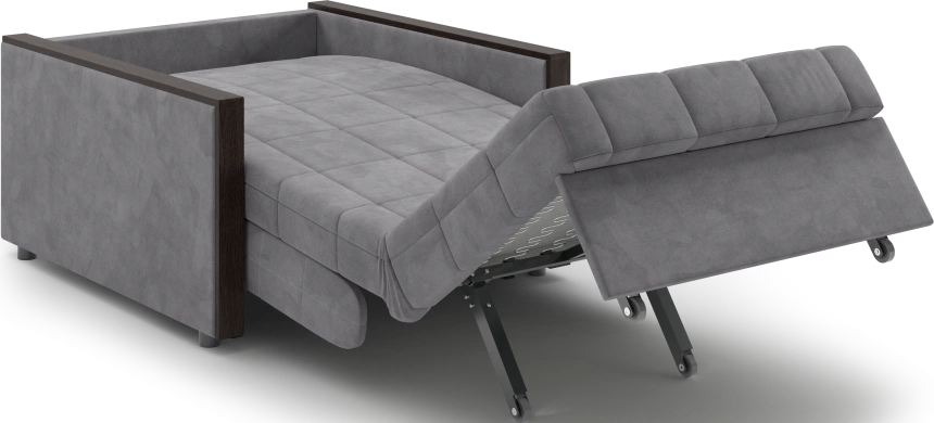 ​Кресло-кровать Токио 80, модель 062, Ultra Grey​ (серый) / венге