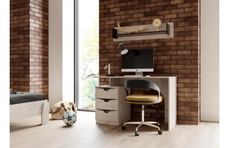 Гарнитур для молодёжной комнаты Соренто, композиция 3, дуб бонифаций