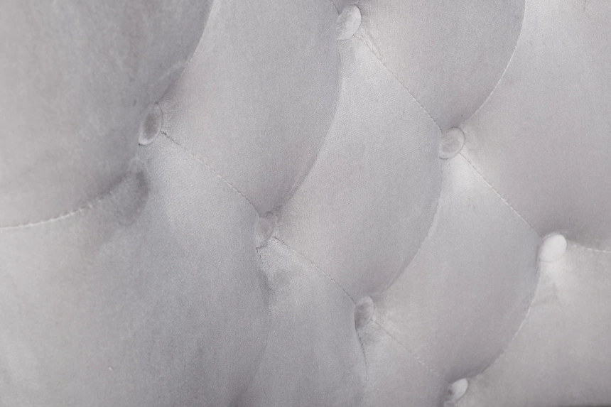 Стул 76AR-62105, велюр, светло-серый / хром